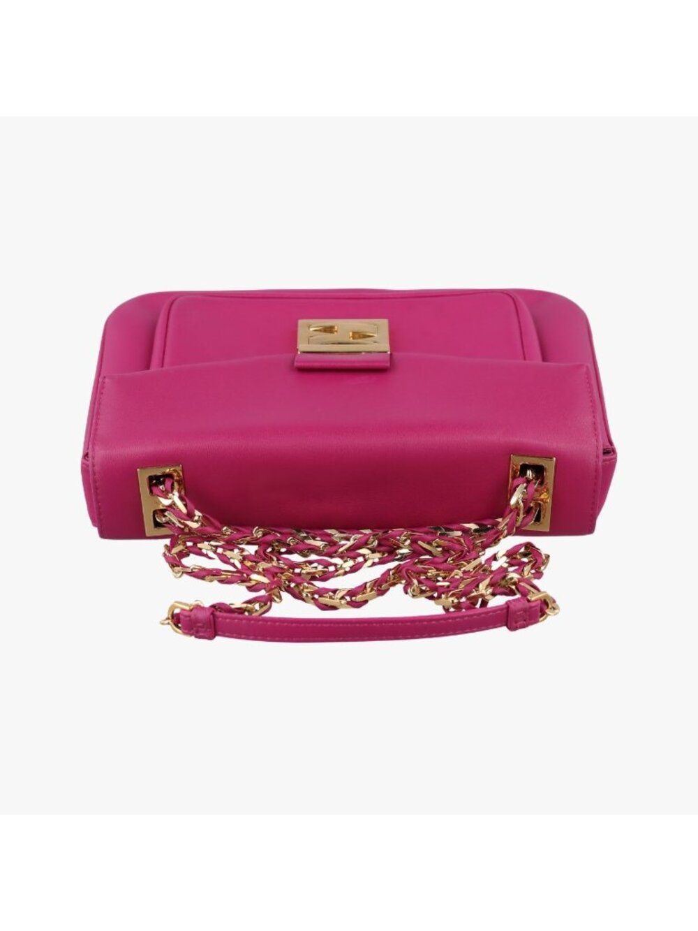 Fendi Be Baguette Rose Red Leather Shoulder - Picture 8 of 15